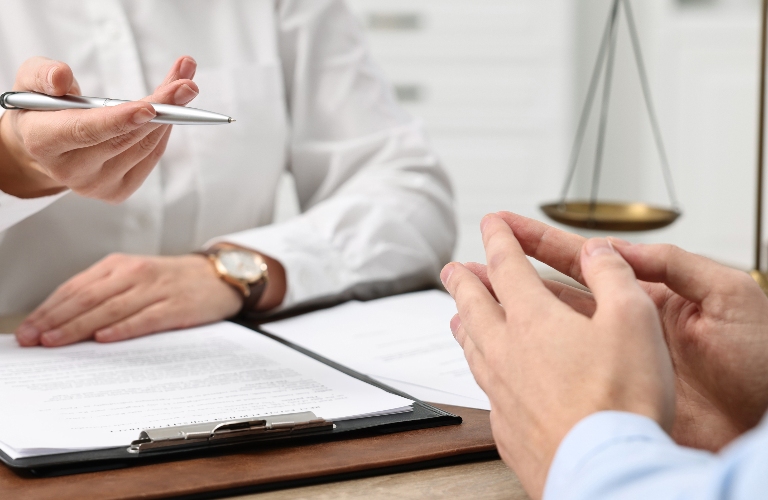 Paraprofessional is consulting client